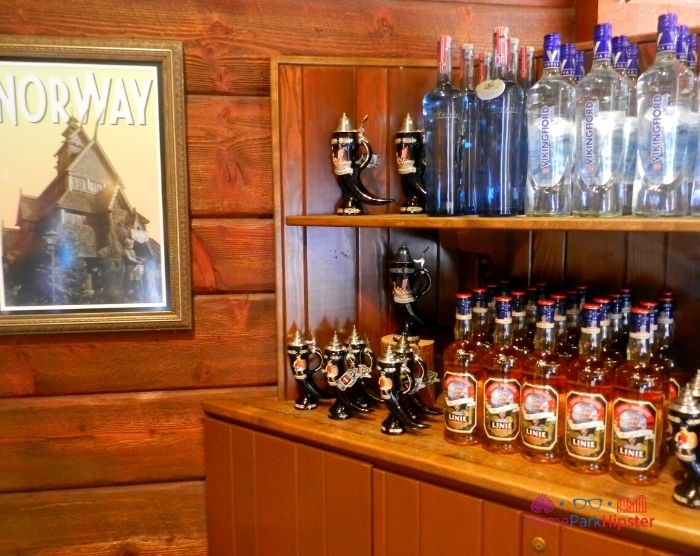 Norway Pavilion Shop at Epcot Linie and Vodka and Stein cup The Fjording Store