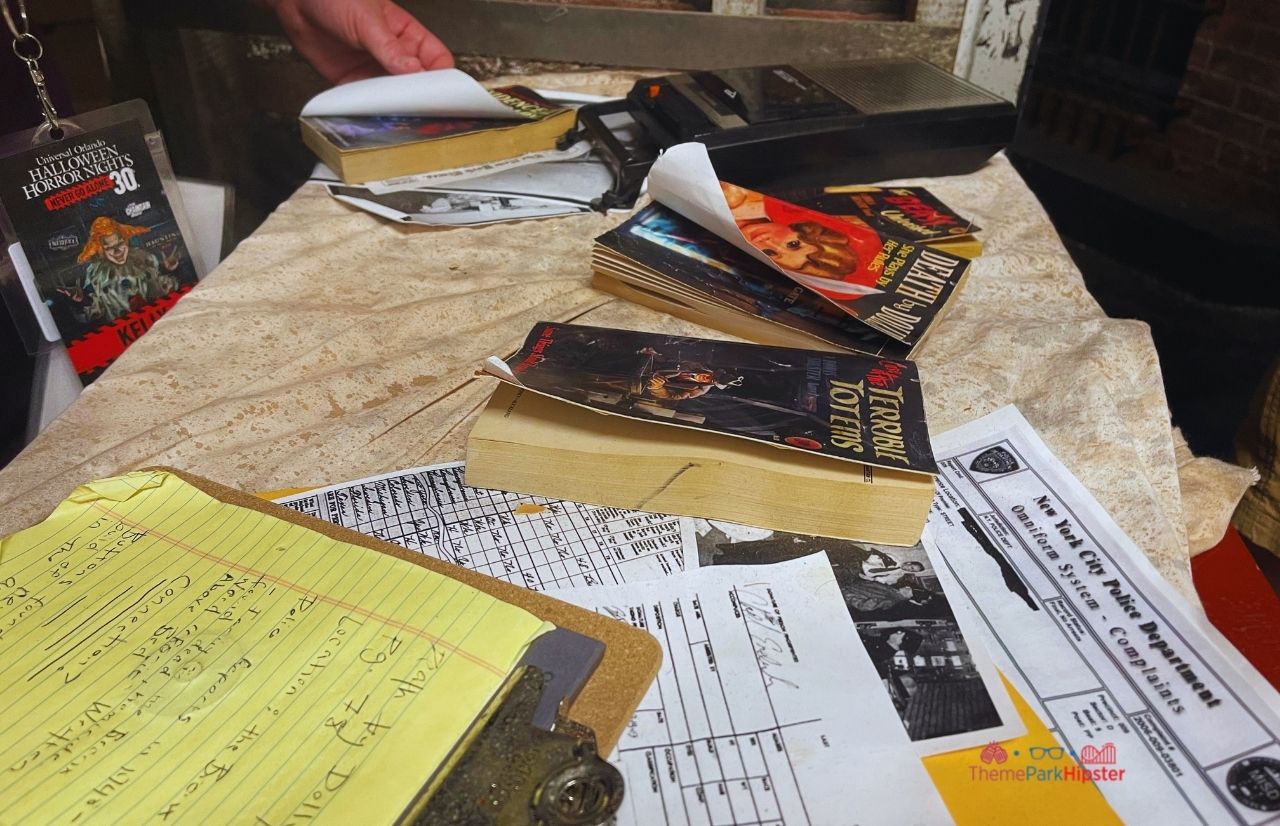 Case Files Unearthed Legendary Truth HHN 30 Unmasking the Horror Tour Boris Shulster Books on Table